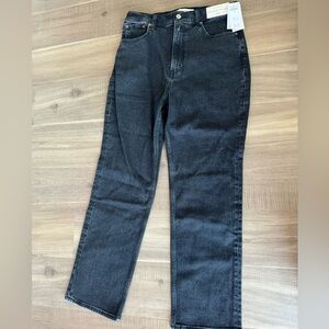 Abercrombie ultra high-rise ankle straight jeans